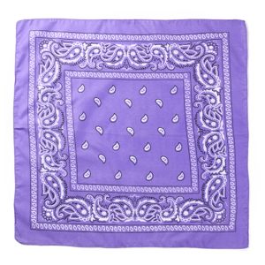 Foulard carré femme Bandana Mauve