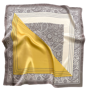 Foulard Soie Jaune