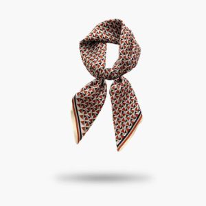 Foulard En Soie Rouge Louise