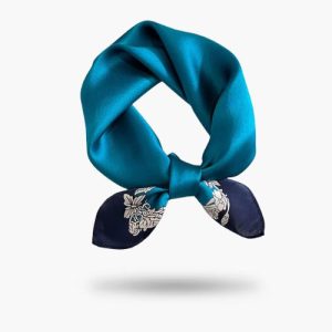 Foulard Soie Bleu – Camille