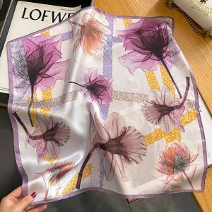 Foulard soie rose