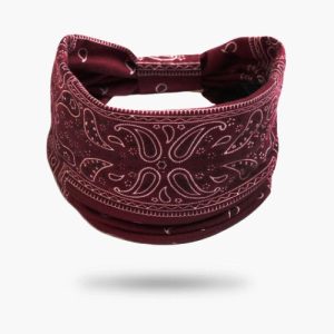 Bandeau Bandana Femme Bordeaux