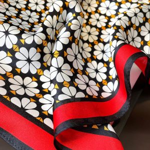 Bandana soie rouge