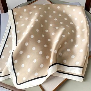 Foulard Carré Femme à pois