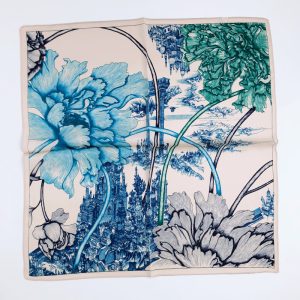 Foulard En Soie Beige