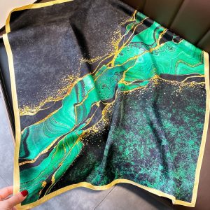 Foulard En Soie Vert