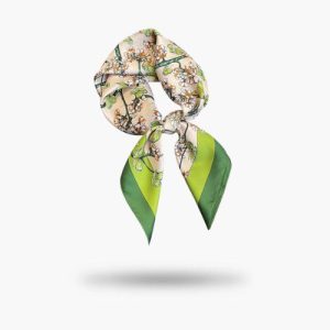 Foulard En Soie Vert Capucine