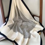 Foulard Femme Beige et Noir