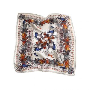 Foulard en Soie Gris Jade