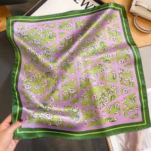 Foulard soie vert
