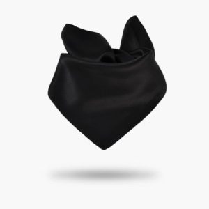 Foulard en Soie Naturelle Noir – Muriel