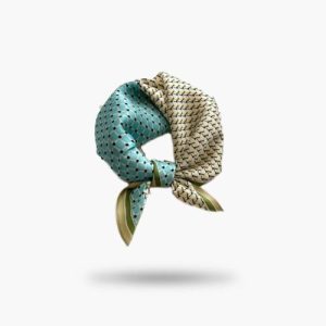 Foulard Soie Vert Alba