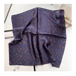 Foulard En soie bleu