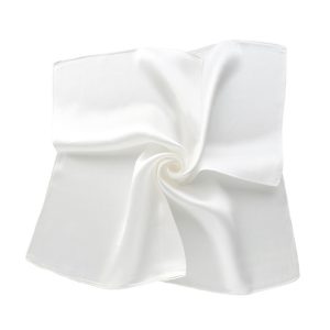 Foulard Soie Blanc Femme