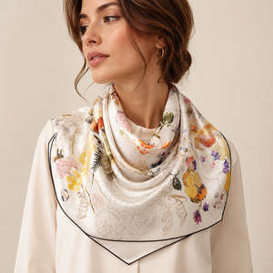Foulard en Soie Fleuri – Lyana