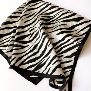 Foulard zebre Beige