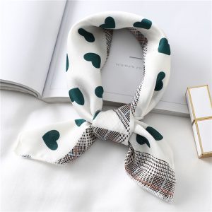 Petit Foulard Femme Blanc
