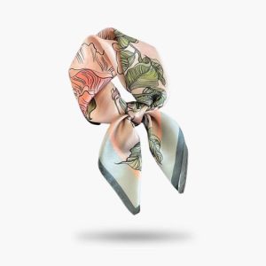 Foulard Soie Vert Eva