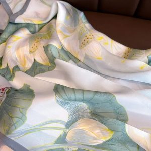 Foulard Carré vert Femme