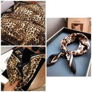 Foulard Cheveux Léopard