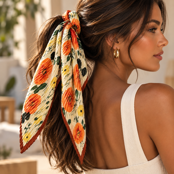 Foulard Cheveux Plissé Adèle