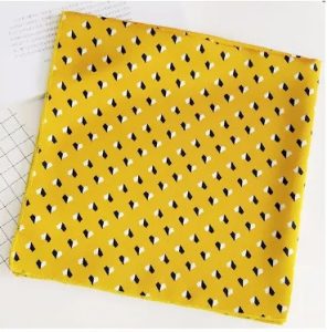 Petit Foulard Femme Jaune