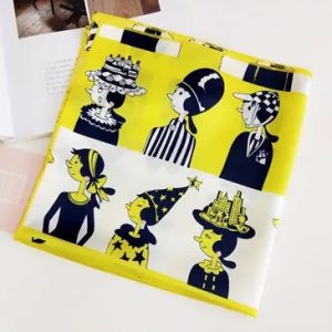 Foulard Jaune femme petit foulard