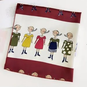 Foulard bordeaux femme carré