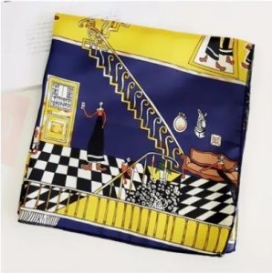 Foulard carré Jaune