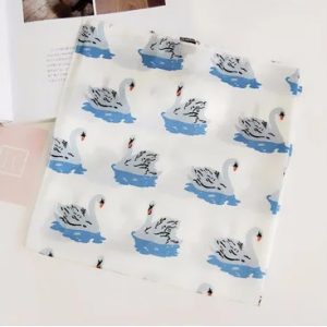 Foulard carré blanc femme