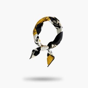 Petit Foulard Jaune Et Blanc – Julia