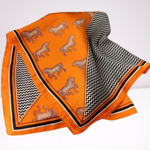 Foulard Orange Foulard Femme Foulard Carré
