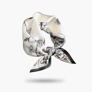 Foulard Blanc Soie Alicia