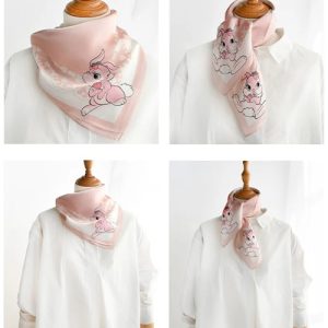 Foulard Rose Femme