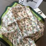 Foulard Vert Femme Soie