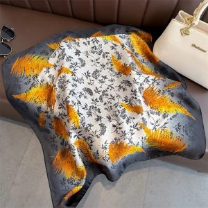 Foulard Carré Gris Femme Miss