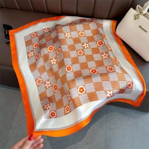 Foulard Carré Orange Femme Miss