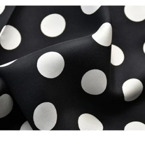 Foulard Noir à Pois