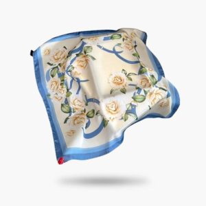 Foulard Bleu Beige Angela