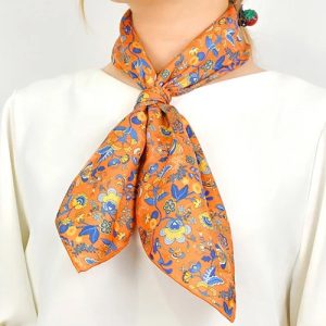Foulard Carré Orange Femme Miss Foulard