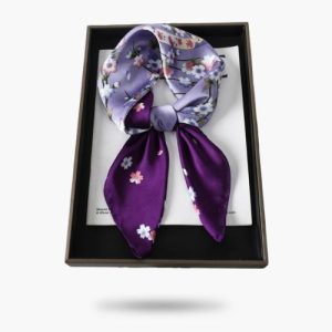 Foulard Carré Violet Faustine