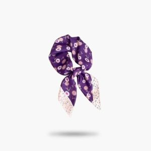Foulard Carré Violet Femme Dina