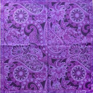 Foulard Carré Violet Femme Soie