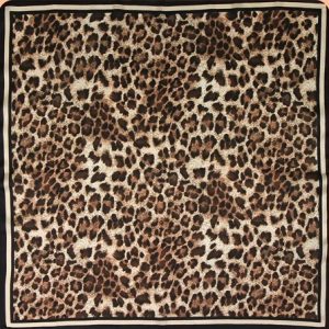 Foulard Léopard en Soie Femme