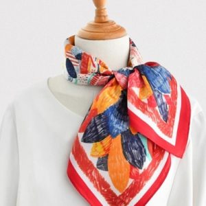 Foulard Multicolore Femme Soie