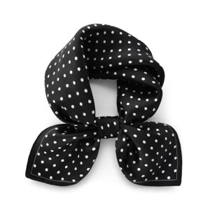 Foulard Noir Femme a Pois