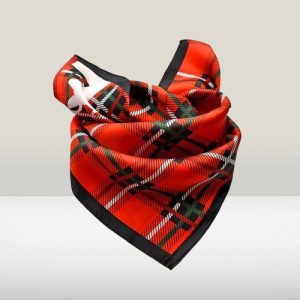 Foulard Soie Rouge Luxe
