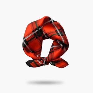 Petit Foulard Femme en Soie Rouge Abigaëlle