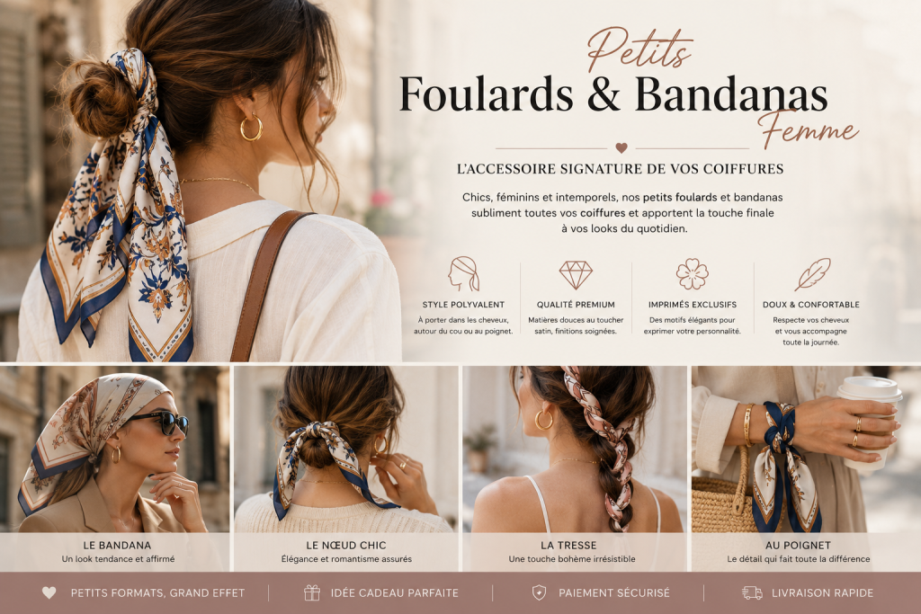 Petits Foulards & Bandanas Femme Petits Foulards & Bandanas Femme